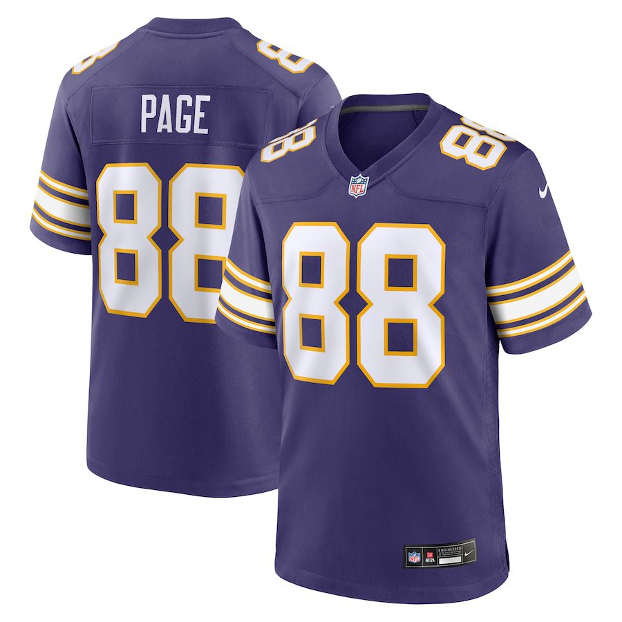 Men Minnesota Vikings 88 Alan Page Nike Purple Classic Retired Player NFL Jersey